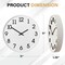 Clockswise 11" Modern Minimalist Round Wall Clock Analog Display Step Movement Mechanism Easy-to-Read Timepiece for Living Room Kitchen Office or Bedroom Wall Decor